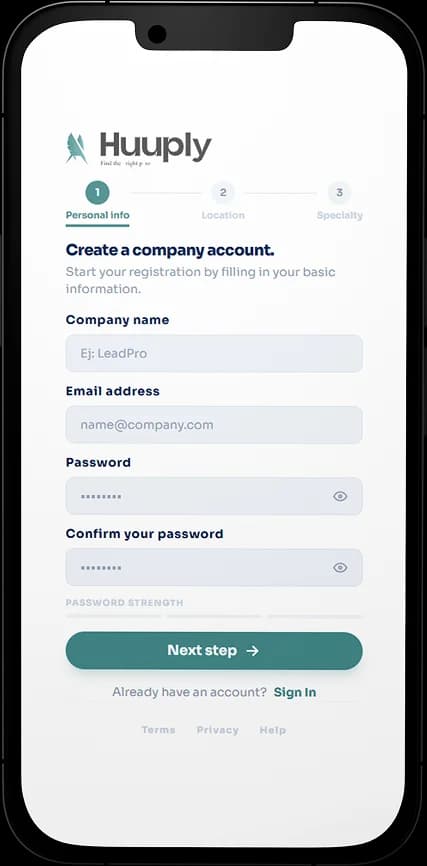 Mockup Register